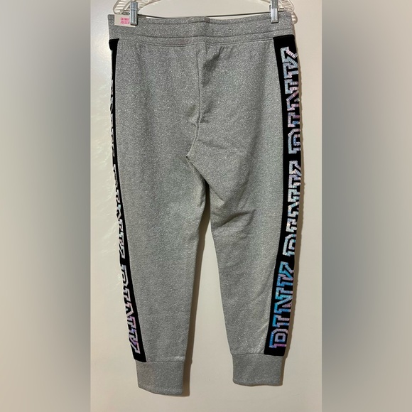 NWT Rare PINK Victoria's Secret Silver Mermaid Bling Sequin Jogger Pants - Picture 9 of 13